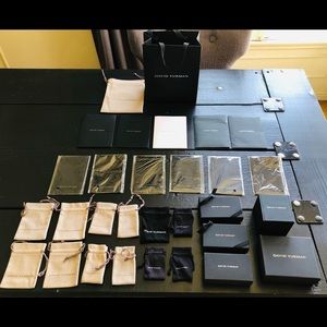 David Yurman Jewelry Box,Suede Bags,Cleaning Rags